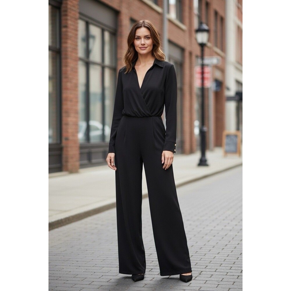 Norman Kamali jumpsuit black medium 38